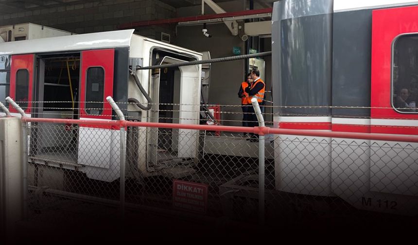 İzmir'de feci kaza... Metro raydan çıktı!