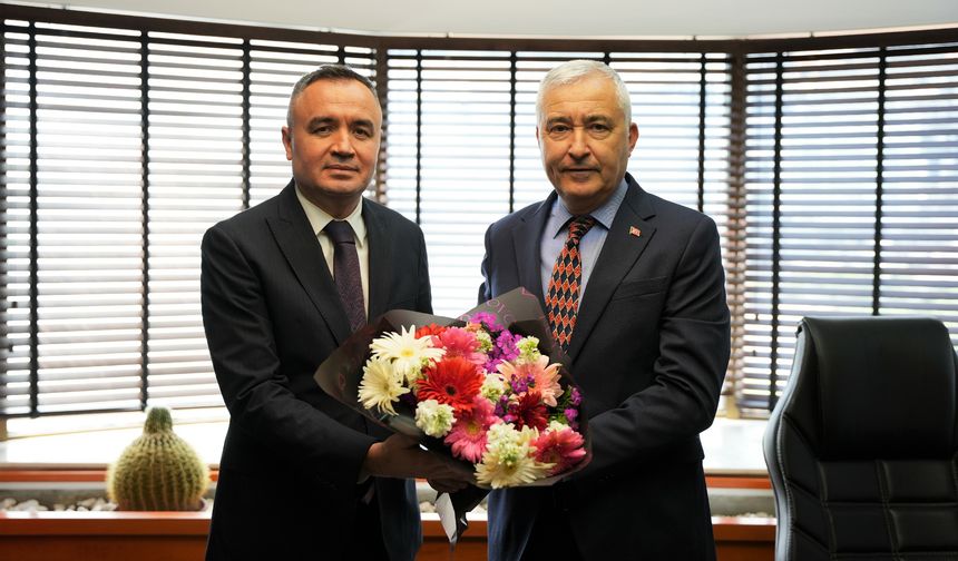 Kaymakam Sarı'dan Başkan Türkmen'e tebrik ziyareti!