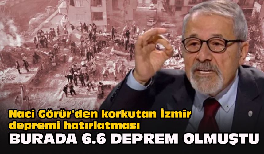 Naci Görür'den korkutan İzmir depremi hatırlatması... 'Burada 6.6 deprem olmuştu'