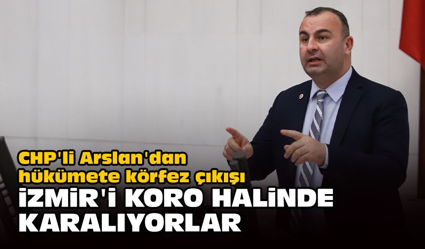 CHP'li Arslan'dan hükümete körfez çıkışı... İzmir'i koro halinde karalıyorlar!