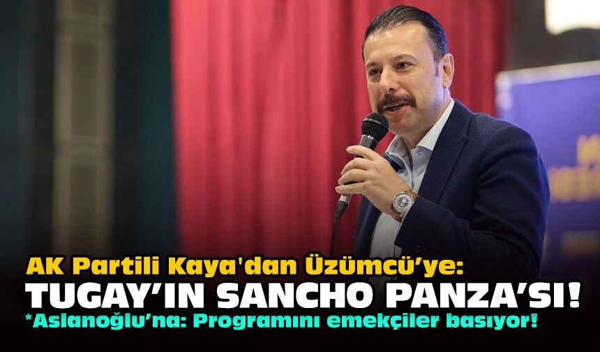 AK Partili Kaya'dan Üzümcü’ye: Tugay’ın Sancho Panza’sı!