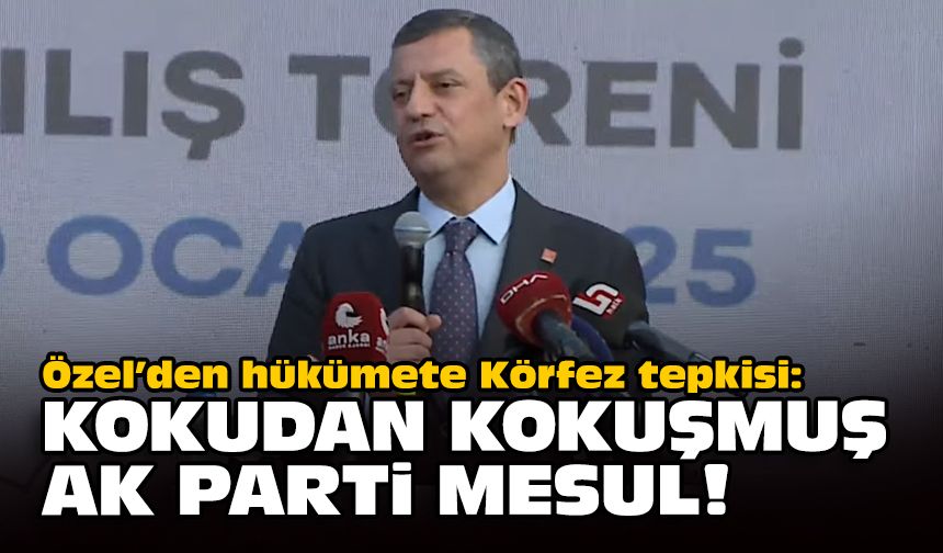 Özel’den hükümete Körfez tepkisi: Kokudan kokuşmuş AK Parti mesul!