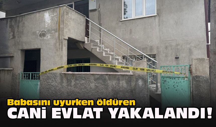 Babasını uyurken öldüren cani evlat yakalandı!