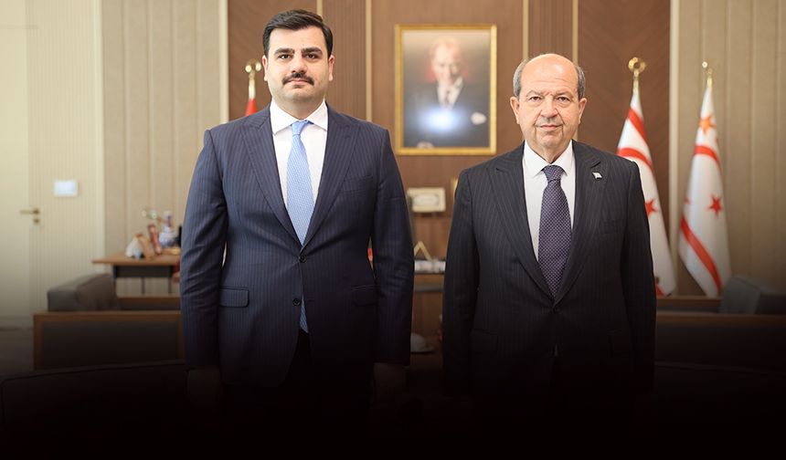 AK Partili İnan'dan Ersin Tatar'a ziyaret... Cumhurbaşkanlığı Külliyesi’ni gezdi