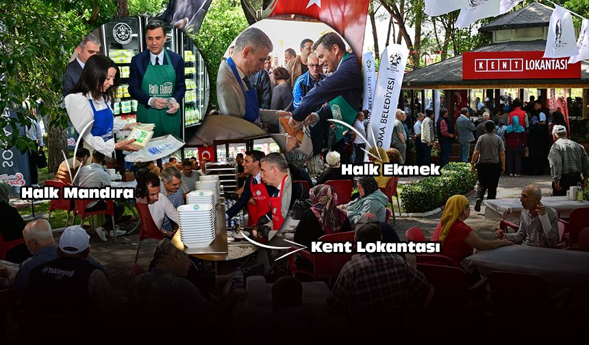 Manisa Büyükşehir'den Soma'ya 3 hizmet birden!