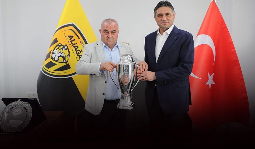 Şampiyon Aliağa FK kupasına kavuştu!