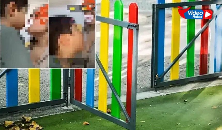 Görüntüler infial yarattı... Anaokulunda skandal olay!