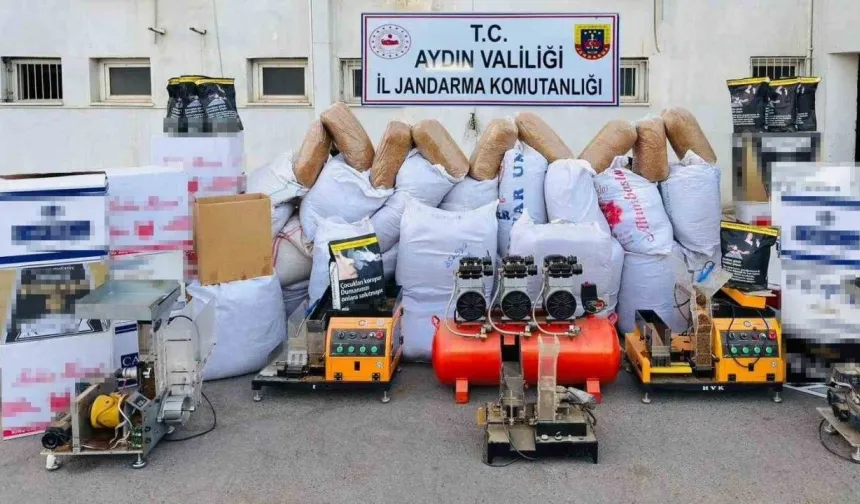 Aydın'da kaçak tütün operasyonu... 1 kişi gözaltında!