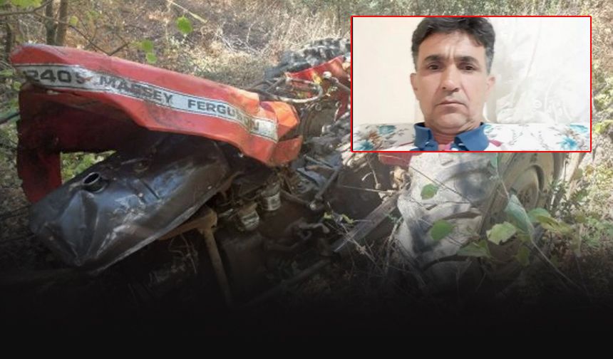 Devrilen traktörün altında kaldı... Feci şekilde can verdi!