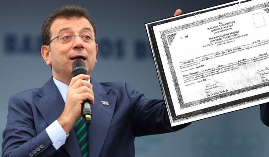Ekrem İmamoğlu'ndan 'diploma iptali' kararına 'iptal' davası!