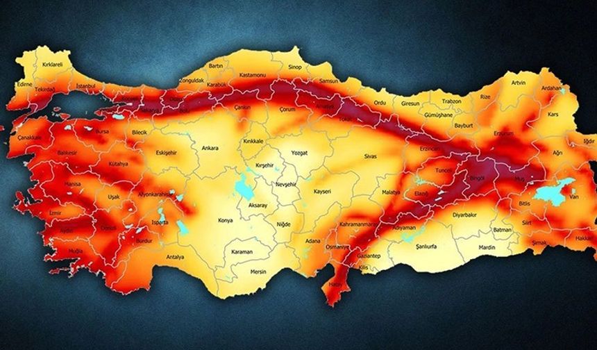 AFAD'dan 'Türkiye Deprem Tehlike Haritası' açıklaması
