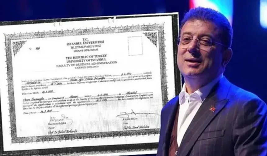 Diplomayı iptal eden rektör açıkladı: İmamoğlu'nun adresini bulamamışlar!
