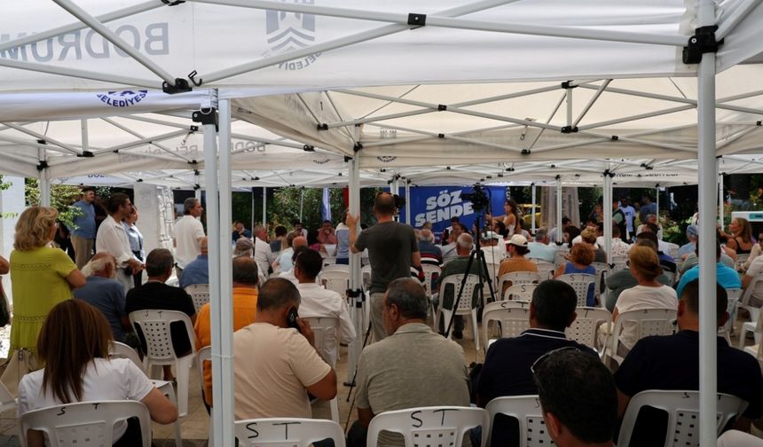 Bodrum Belediyesi "Açık Mikrofon" toplantısı yaptı