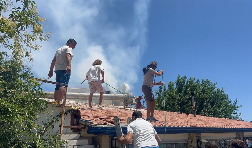 Datça'da restoranın bacasında çıkan yangın söndürüldü