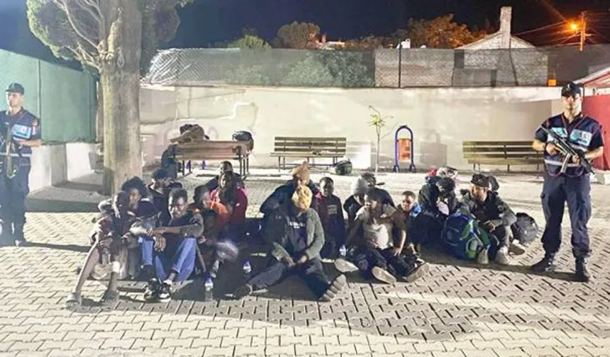 Didim'de 32 düzensiz göçmen yakalandı