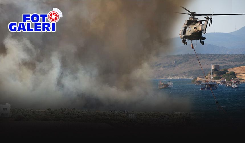 Çeşme alev alev! Yangın mahalleleri boşalttı