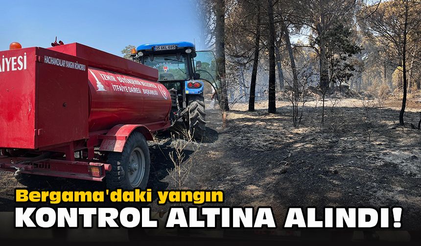 Bergama'daki yangın kontrol altına alındı!