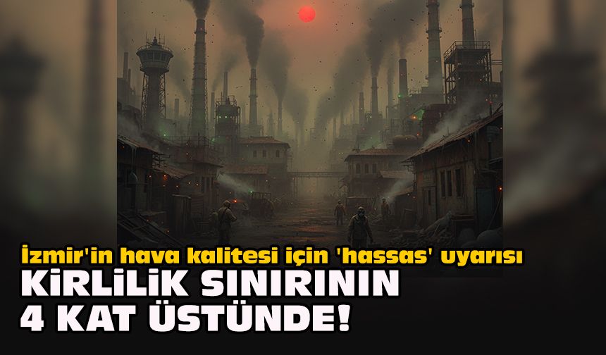 İzmir'in hava kalitesi için 'hassas' uyarısı... Kirlilik sınırının 4 kat üstünde!