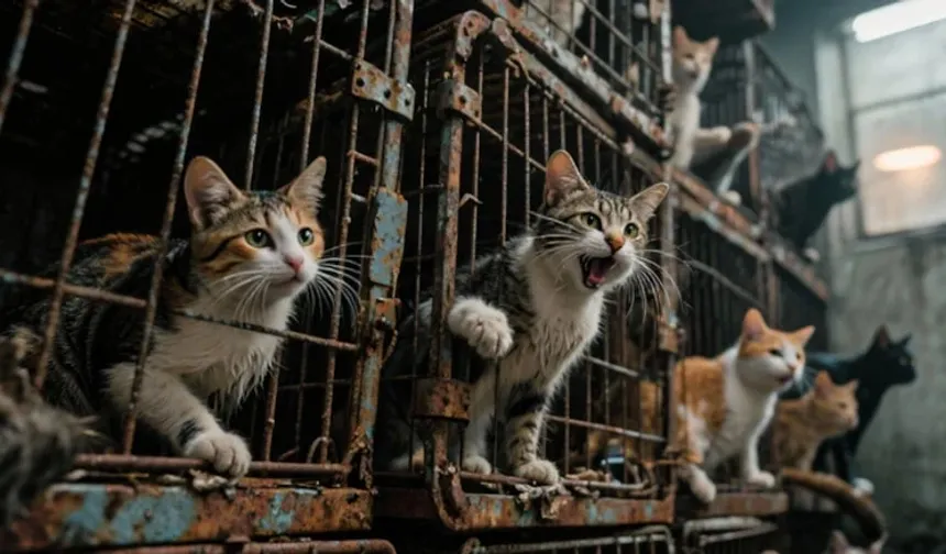 İyilik bahanesiyle vahşet: 1000 kediyi kafesle suya atıp boğdular!