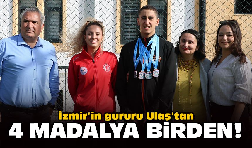 İzmir'in gururu Ulaş'tan 4 madalya birden!