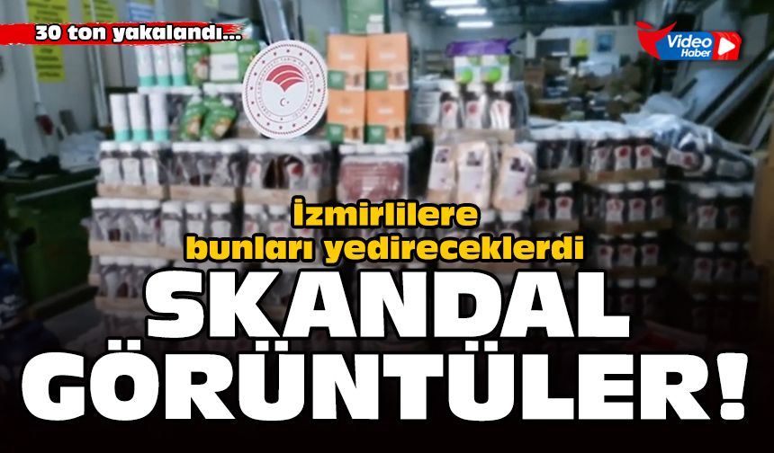 İzmirlilere bunları yedireceklerdi: Skandal görüntüler!