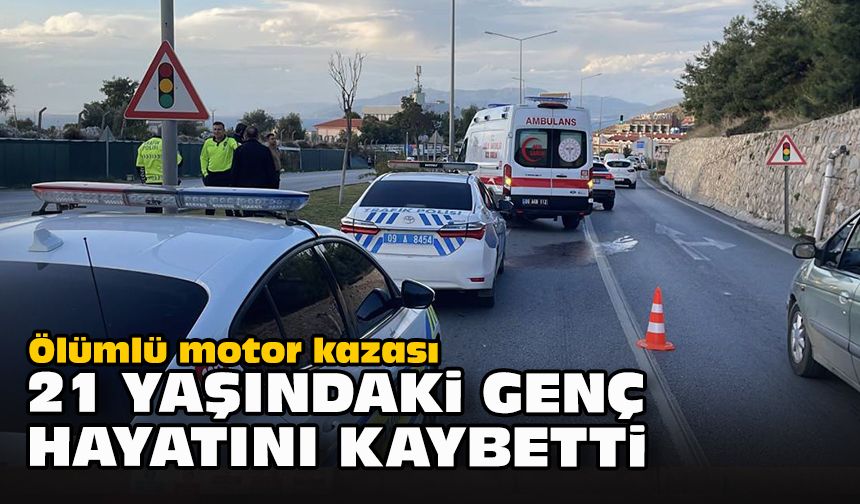 Ölümlü motor kazası... 21 yaşındaki genç hayatını kaybetti