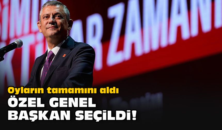 Oyların tamamını aldı... Özel Genel Başkan seçildi!