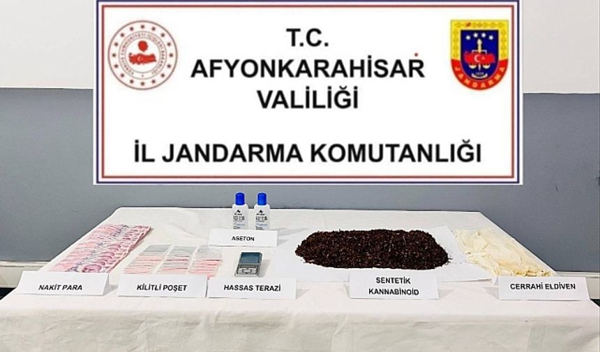Afyonkarahisar'da zehir baskını: 1 şüpheli tutuklandı