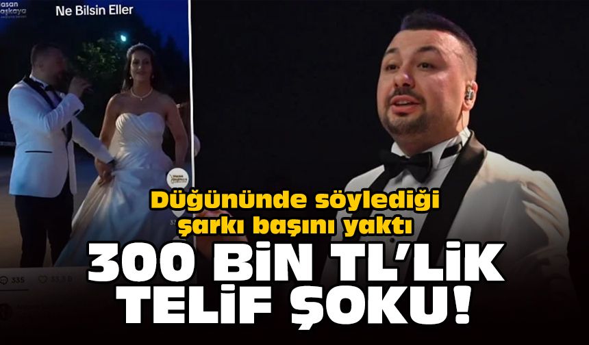 Düğününde söylediği şarkı başını yaktı: 300 bin TL'lik telif şoku!