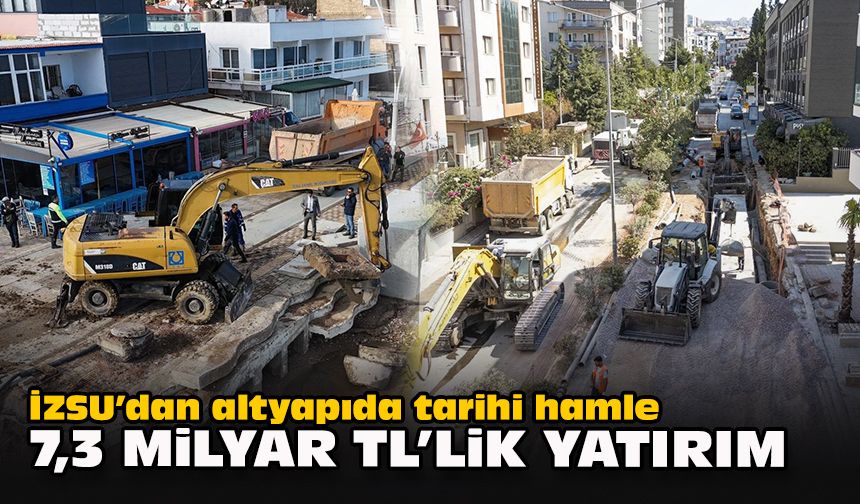 İZSU’dan altyapıda tarihi hamle: 7,3 milyar TL’lik yatırım
