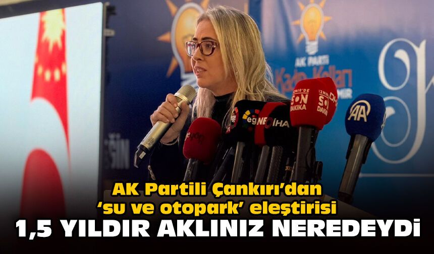 AK Partili Çankırı’dan ‘su ve otopark’ eleştirisi: 1,5 yıldır aklınız neredeydi