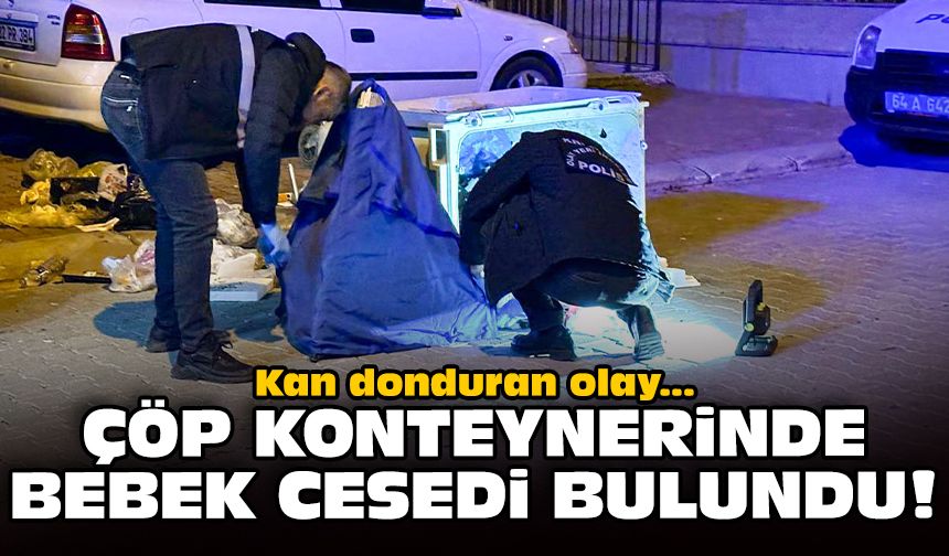 Kan donduran olay: Çöp konteynerinde bebek cesedi bulundu!