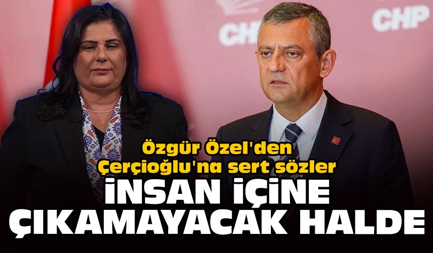 Özgür Özel'den Özlem Çerçioğlu'na sert sözler: İnsan içine çıkamayacak halde