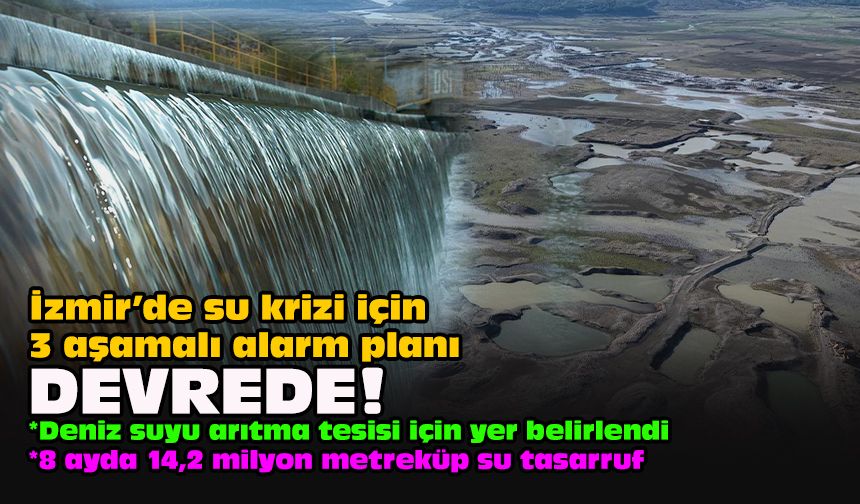 İzmir’de su krizi için 3 aşamalı alarm planı devrede!
