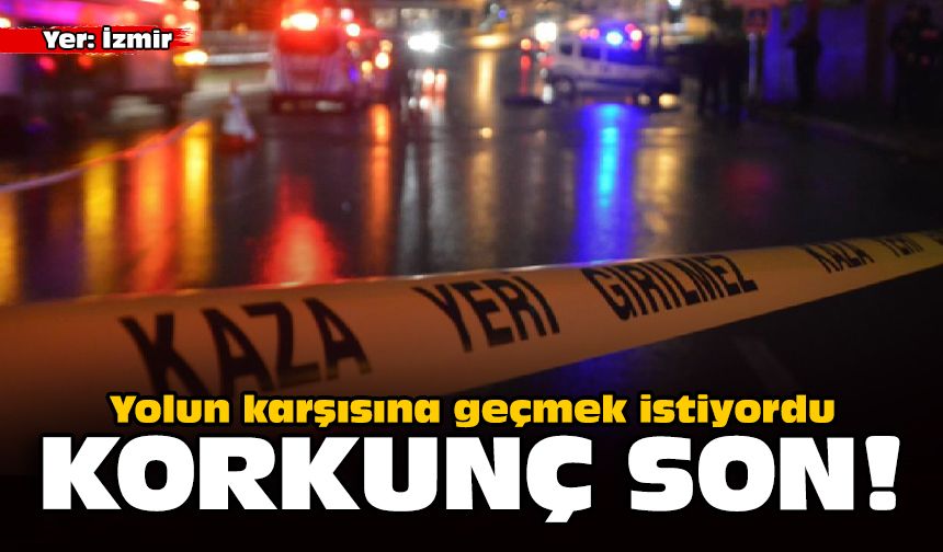 Yolun karşısına geçmek istiyordu: Korkunç son!