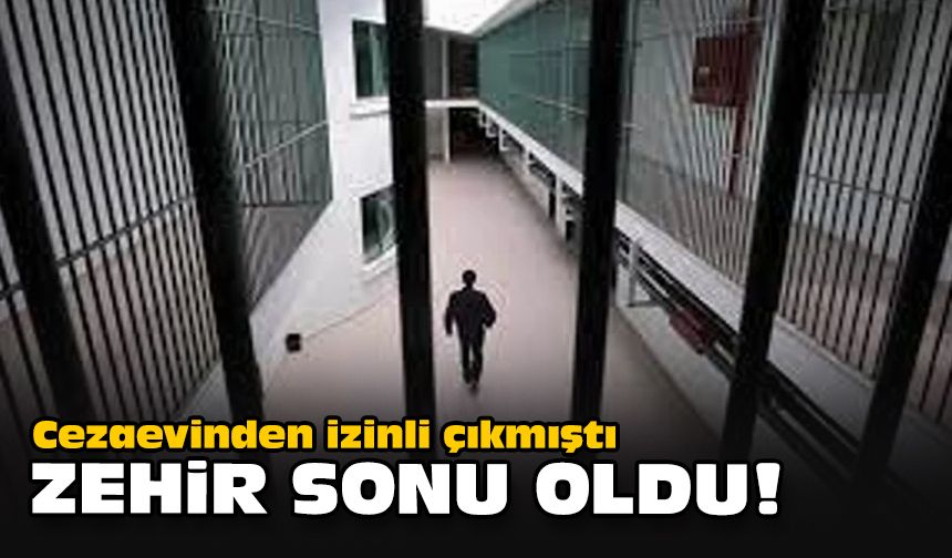 Cezaevinden izinli çıkmıştı... Zehir sonu oldu!