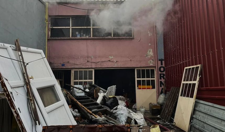 Torna tesviye atölyesi yandı