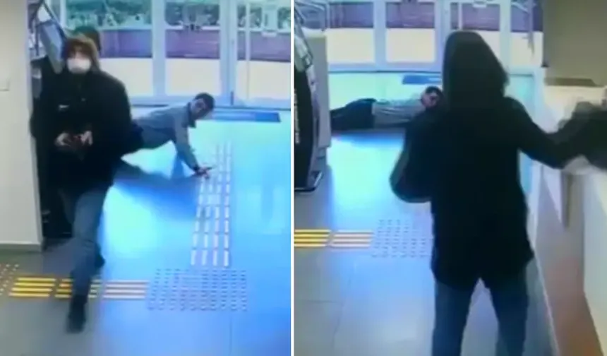 Bankada panik! Soygun anı kamerada