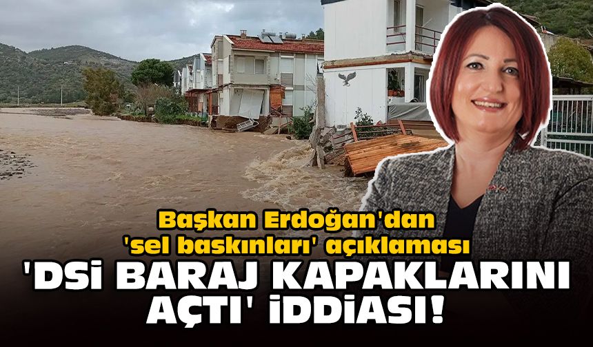Başkan Erdoğan'dan 'sel baskınları' açıklaması: 'DSİ baraj kapaklarını açtı' iddiası!