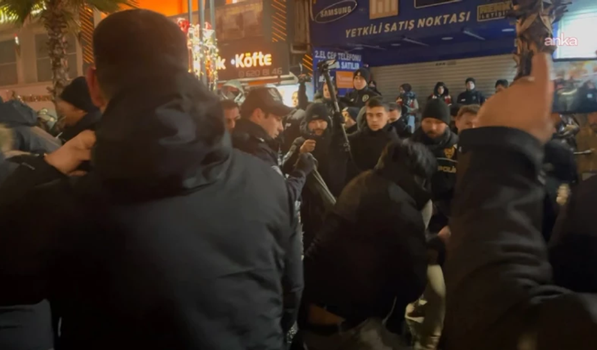 DEM Parti'nin basın açıklamasında 4 gözaltı