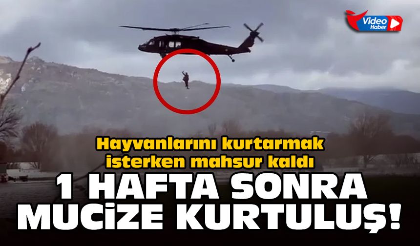 Hayvanlarını kurtarmak isterken mahsur kaldı: 1 hafta sonra mucize kurtuluş!