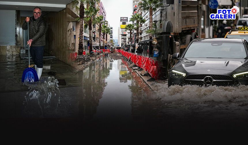 İzmir’de sağanak sonrası tahliye çalışmaları sürüyor!