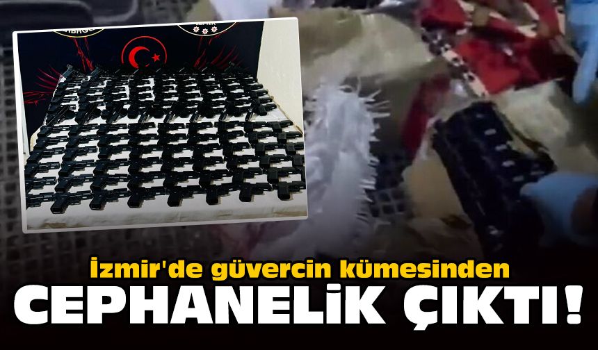 İzmir'de güvercin kümesinden cephanelik çıktı!