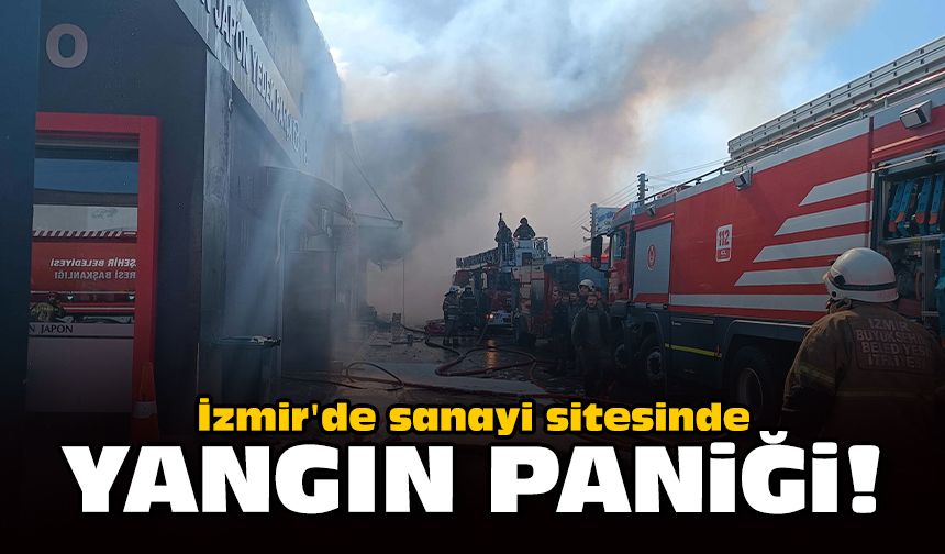 İzmir'de sanayi sitesinde yangın paniği!