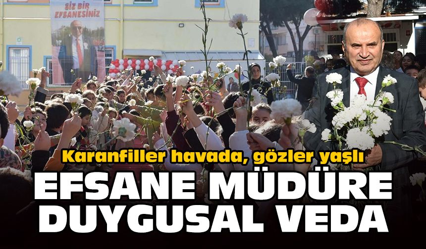Karanfiller havada, gözler yaşlı: Efsane müdüre duygusal veda