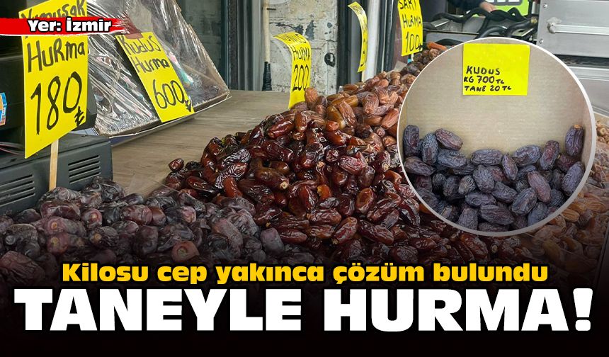 Kilosu cep yakınca çözüm bulundu: Taneyle hurma!