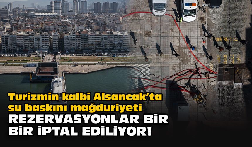 Turizmin kalbi Alsancak’ta su baskını mağduriyeti... Rezervasyonlar bir bir iptal ediliyor!
