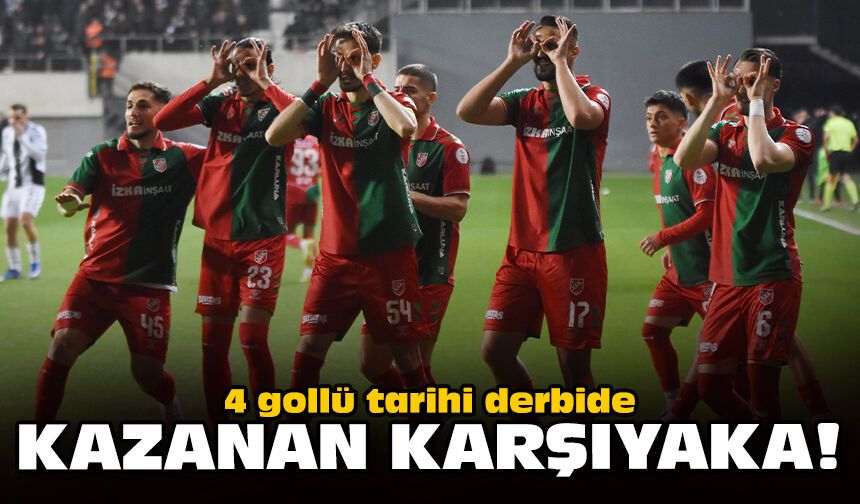4 gollü tarihi derbide kazanan Karşıyaka!