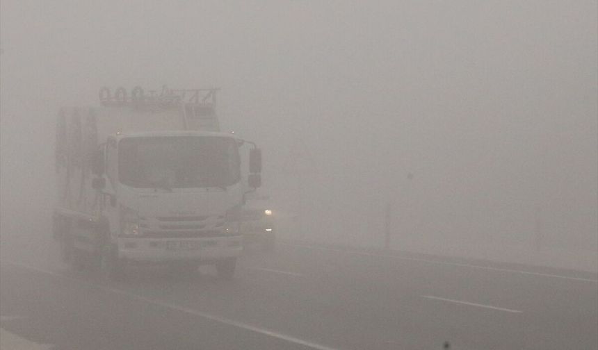 Denizli'de yoğun sis ulaşımda aksamalara neden oldu