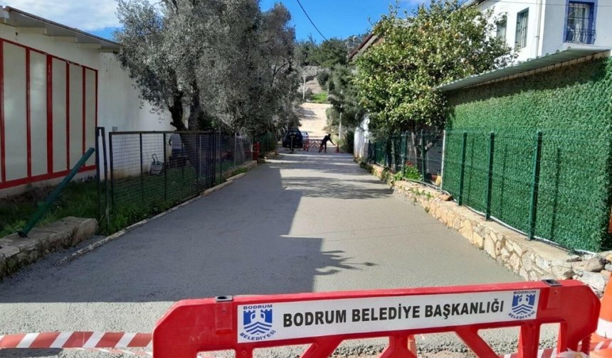 Bodrum'da altyapının ardından üstyapı çalışmalarına hız verildi
